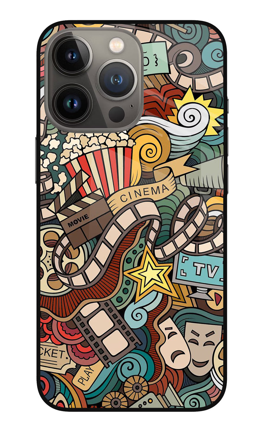 Cinema Abstract iPhone 13 Pro Back Cover, Metal case