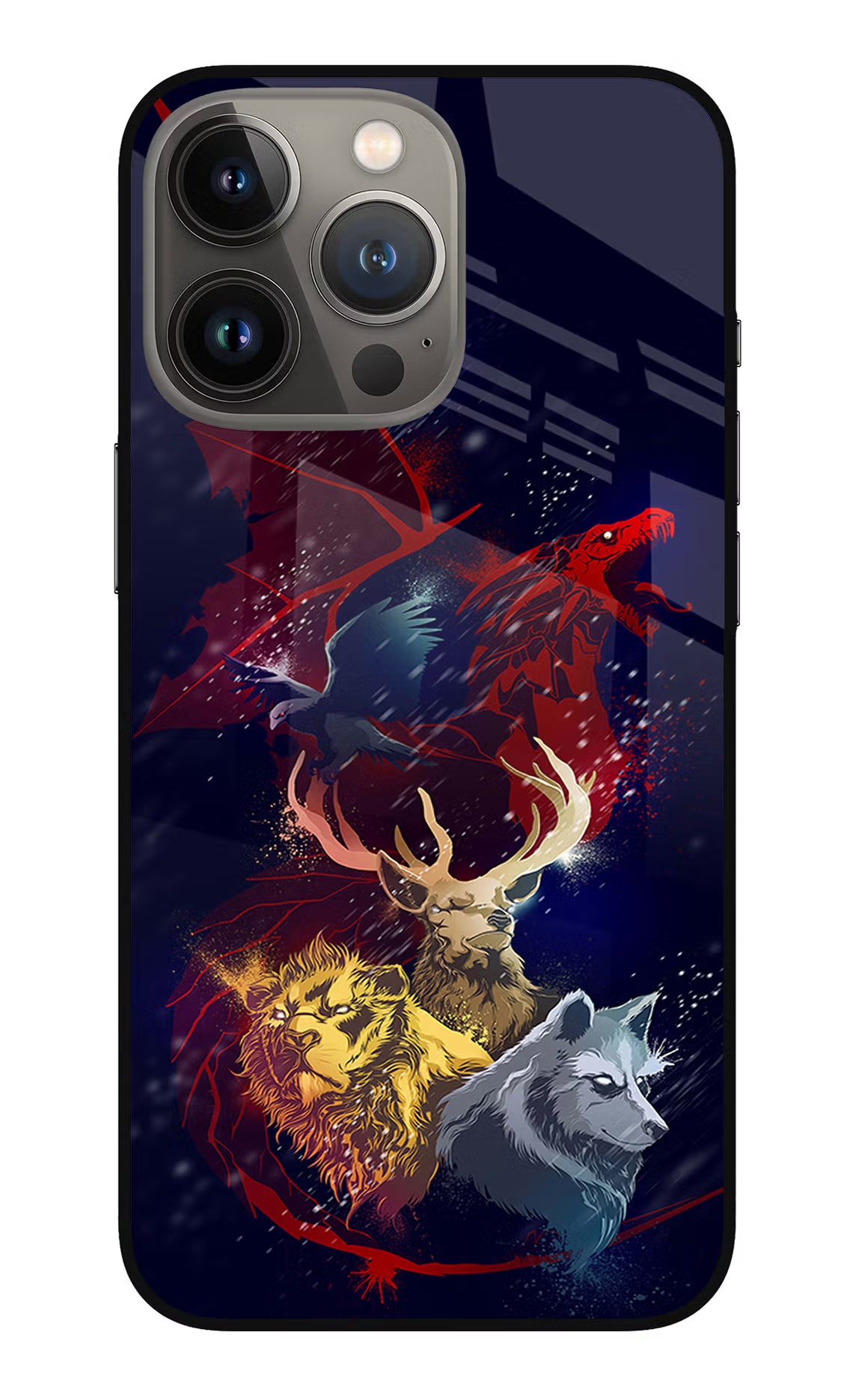 Game Of Thrones iPhone 13 Pro Glass Case Back Cover by Casekaro