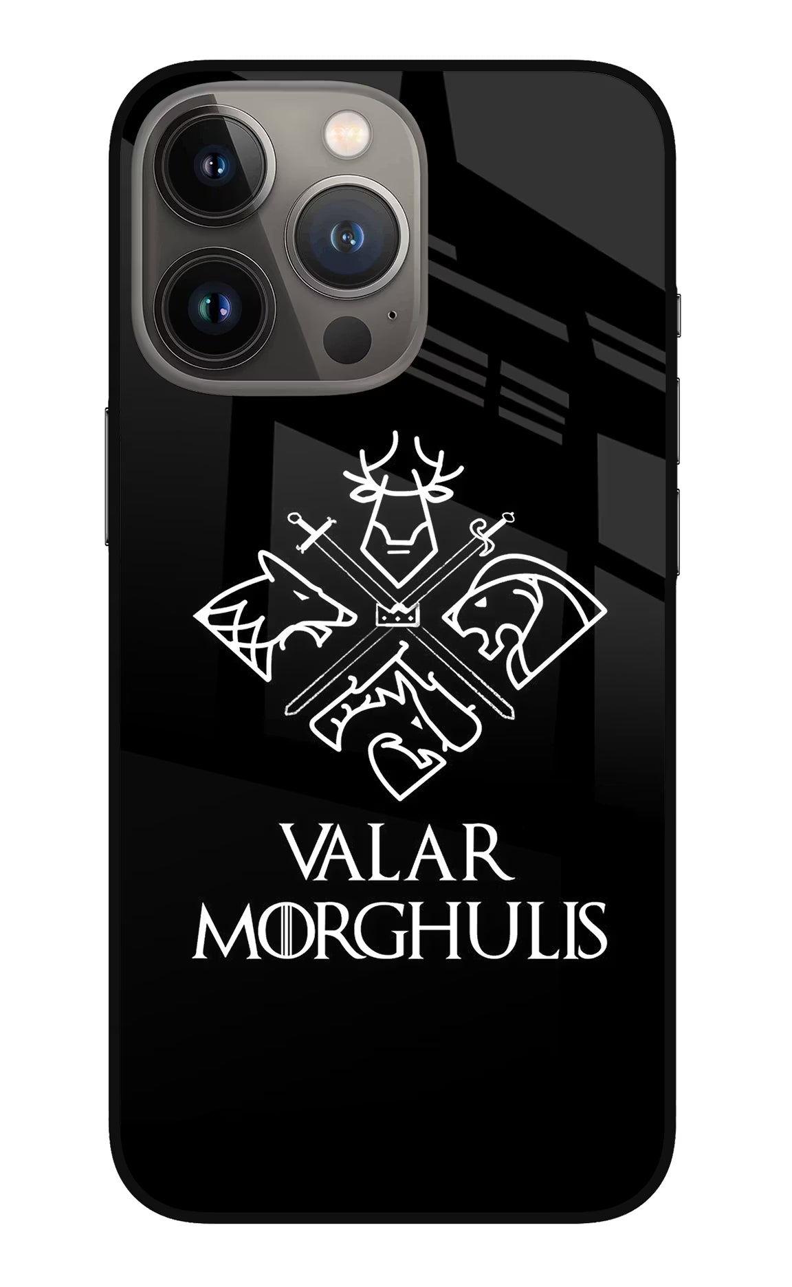 Valar Morghulis | Game Of Thrones iPhone 13 Pro Glass Case Back Cover by Casekaro