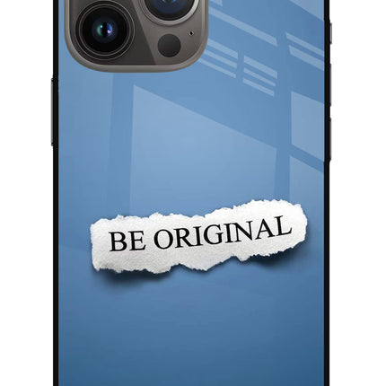 Be Original iPhone 13 Pro Glass Case Back Cover by Casekaro