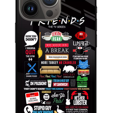 FRIENDS iPhone 13 Pro Glass Case Back Cover by Casekaro