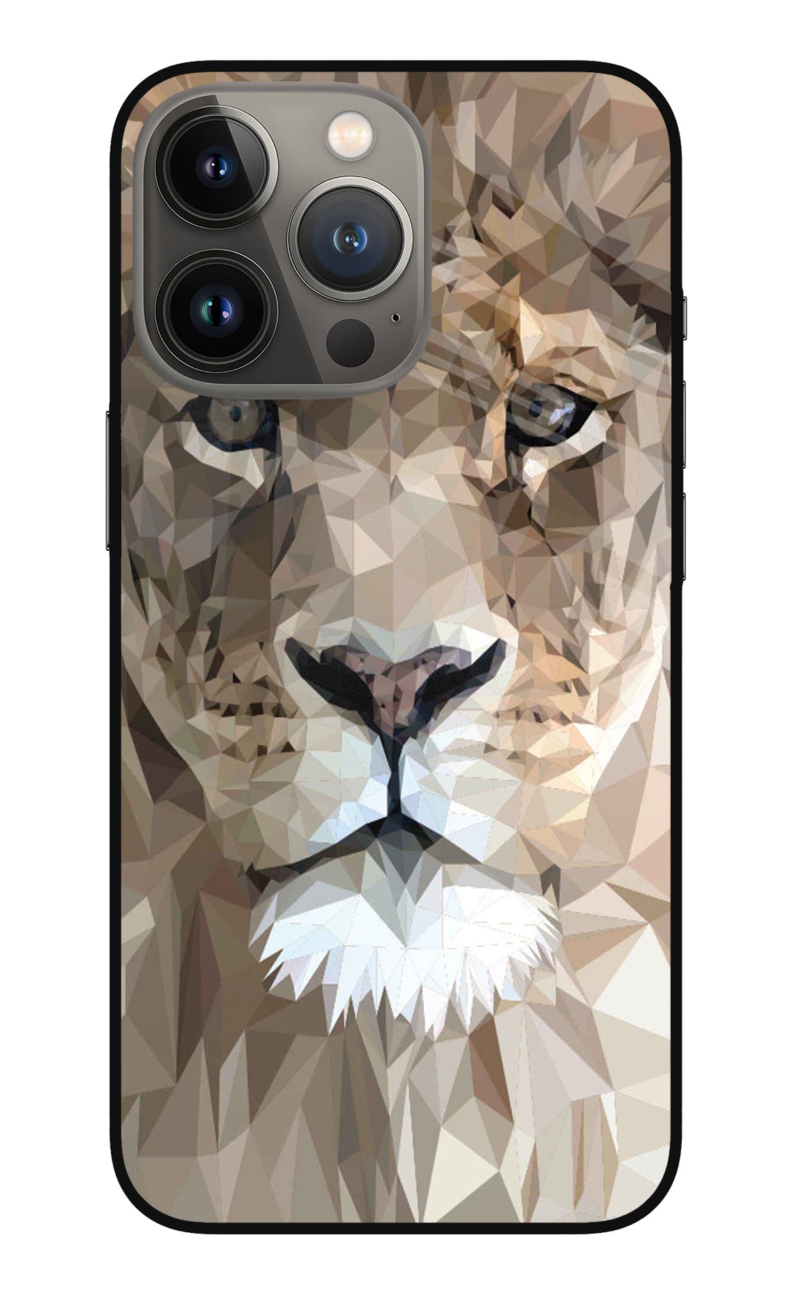 Lion Art iPhone 13 Pro Glass Case