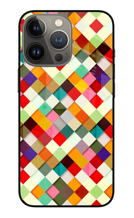 Geometric Abstract Colorful iPhone 13 Pro Glass Case