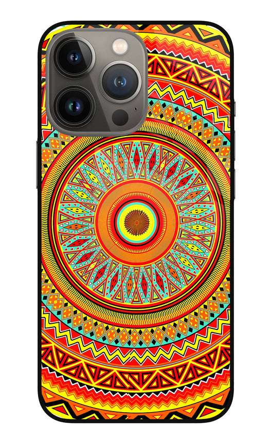 Mandala Pattern iPhone 13 Pro Glass Case