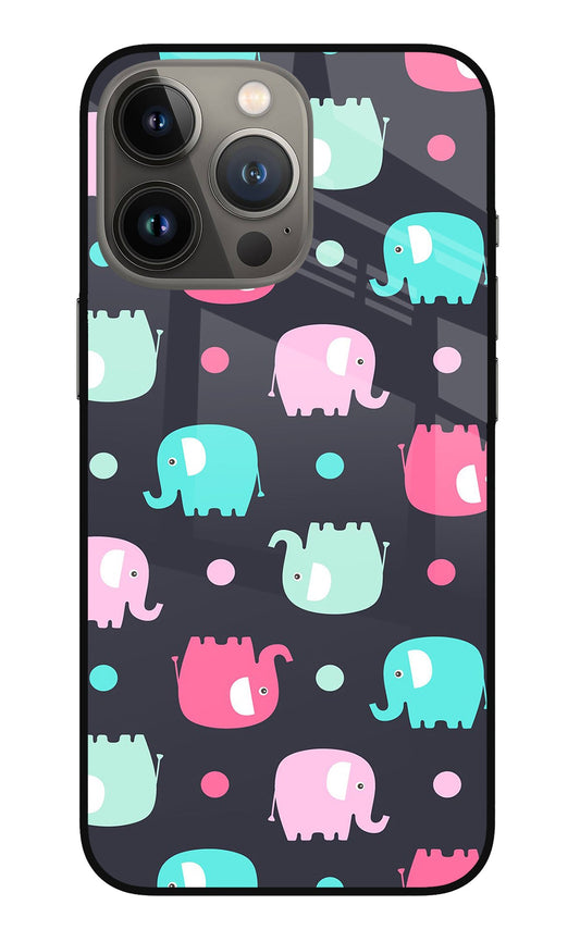 Elephants iPhone 13 Pro Glass Case