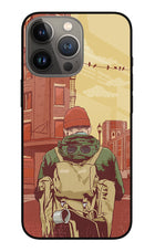 Adventurous iPhone 13 Pro Glass Case Back Cover by Casekaro