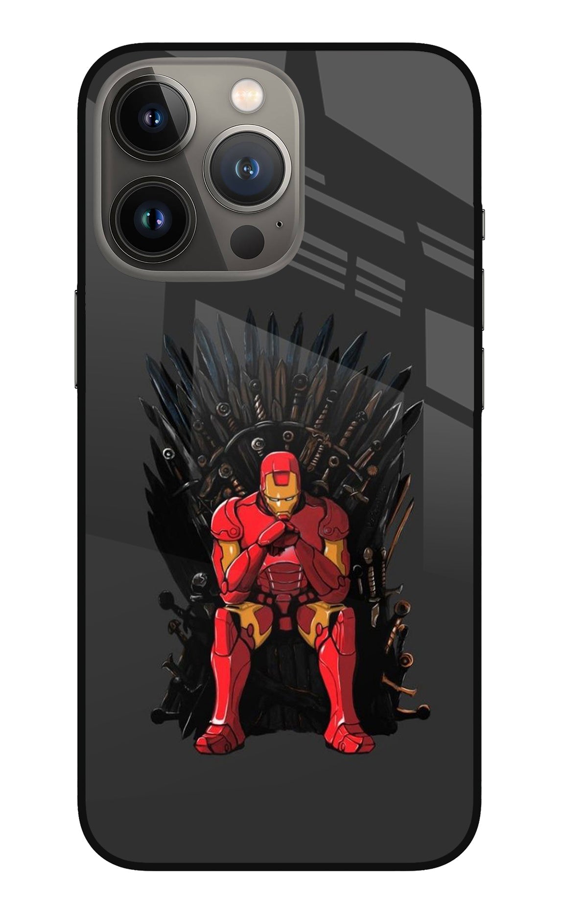 Ironman Throne iPhone 13 Pro Glass Case