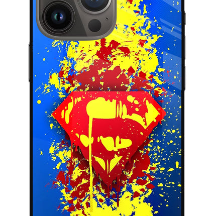 Superman logo iPhone 13 Pro Glass Case