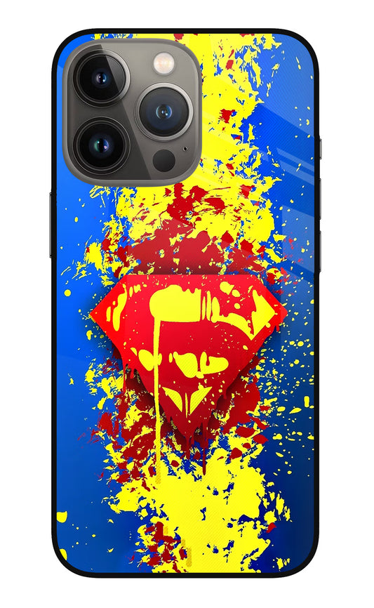 Superman logo iPhone 13 Pro Glass Case