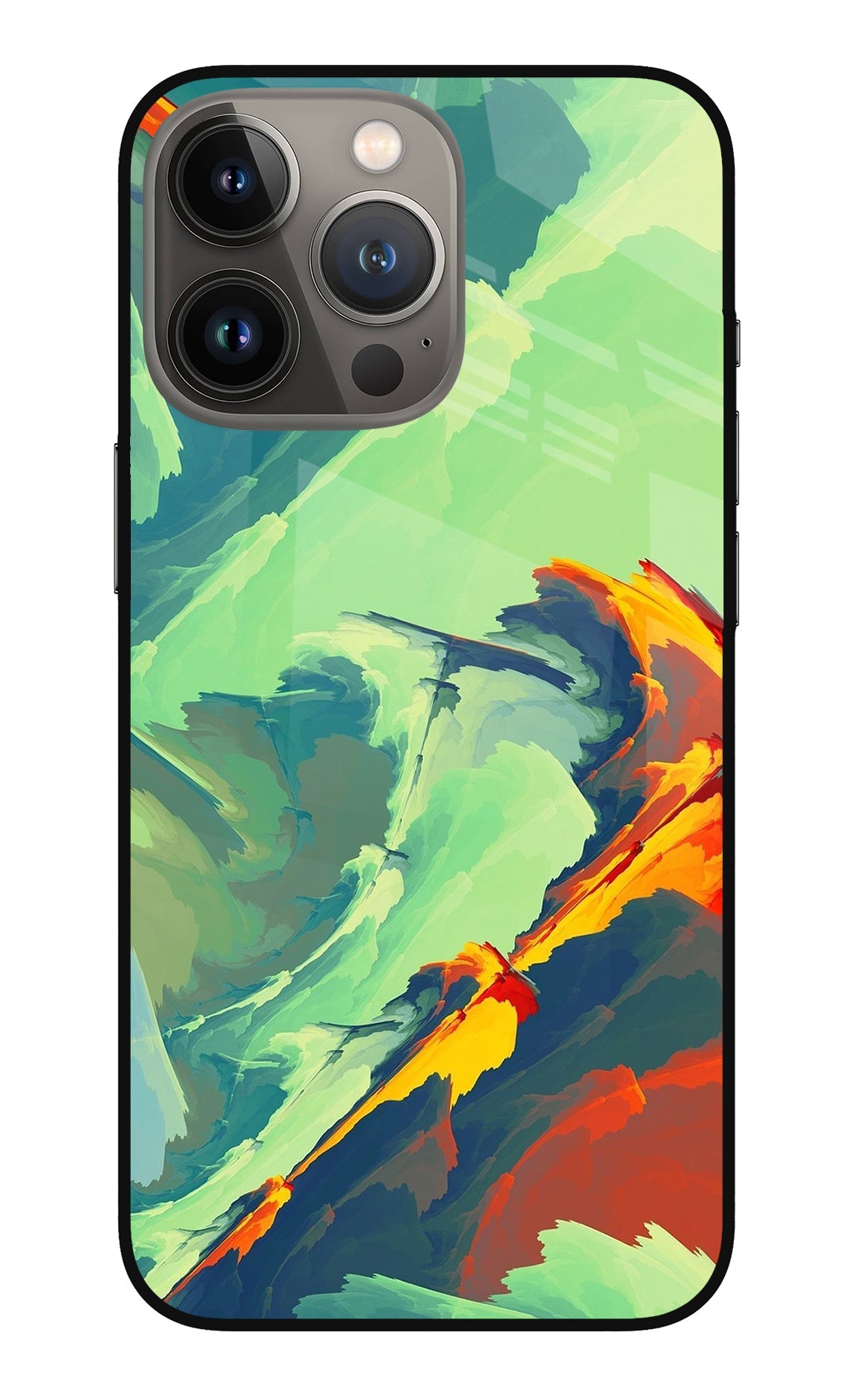 Paint Art iPhone 13 Pro Glass Case