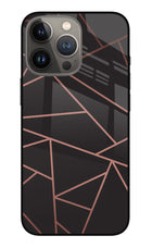 Geometric Pattern iPhone 13 Pro Glass Case Back Cover by Casekaro