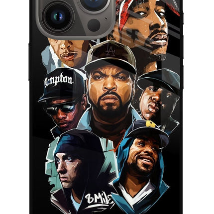 Rappers iPhone 13 Pro Glass Case Back Cover by Casekaro