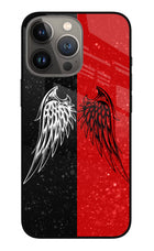 Wings iPhone 13 Pro Glass Case Back Cover by Casekaro