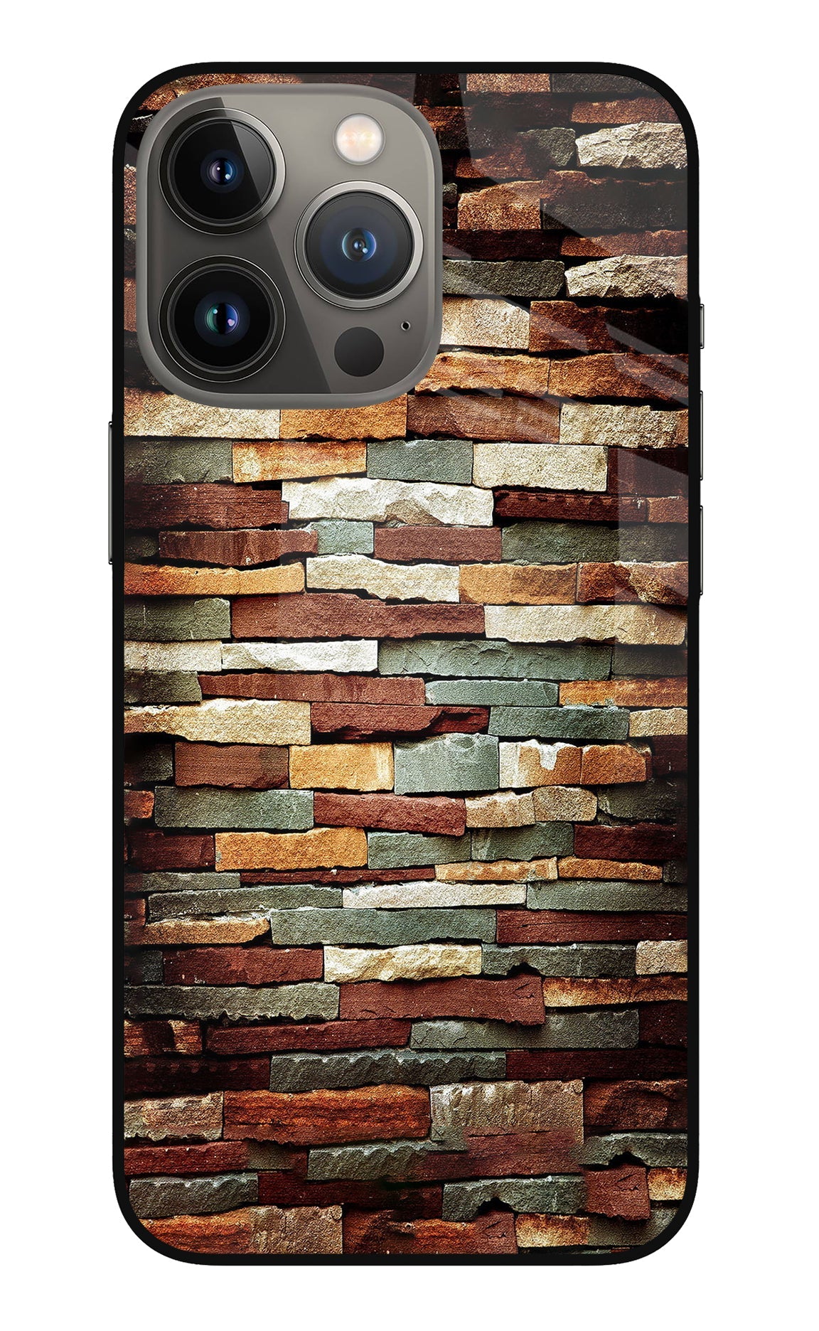 Bricks Pattern iPhone 13 Pro Back Cover