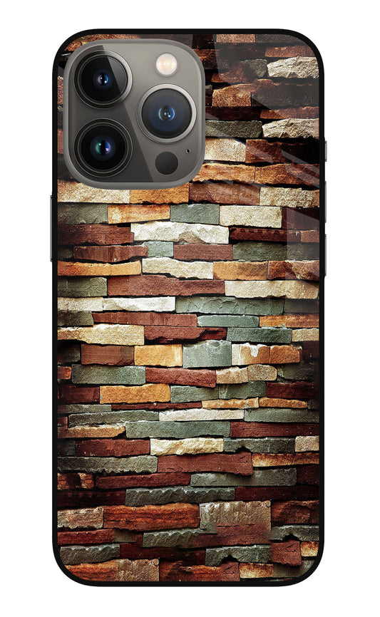 Bricks Pattern iPhone 13 Pro Glass Case