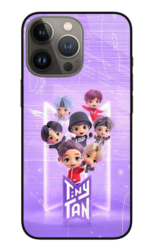 BTS Tiny Tan iPhone 13 Pro Glass Case