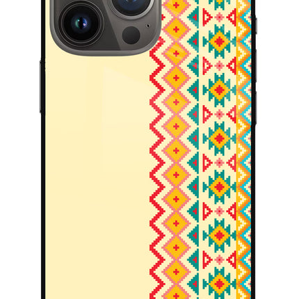 Ethnic Seamless iPhone 13 Pro Glass Case