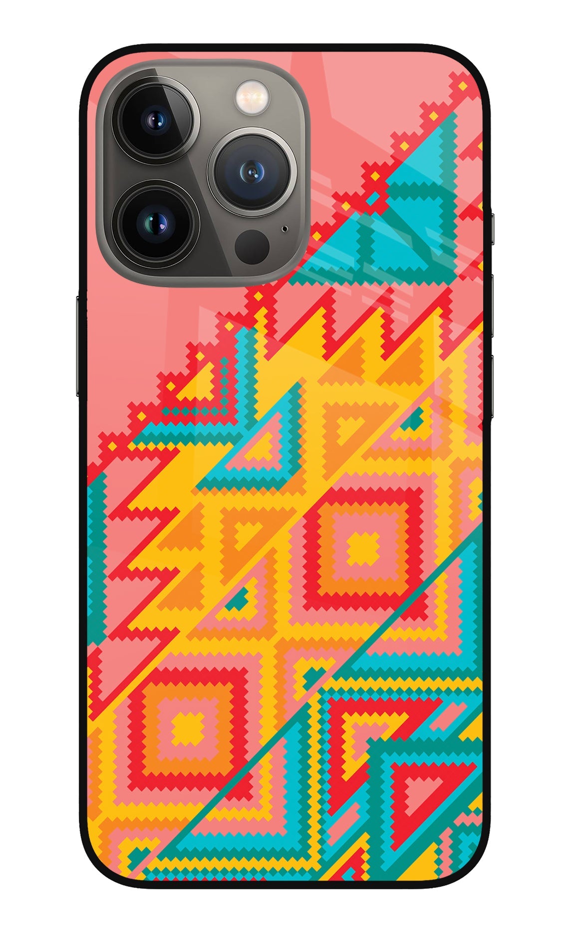 Aztec Tribal iPhone 13 Pro Glass Case