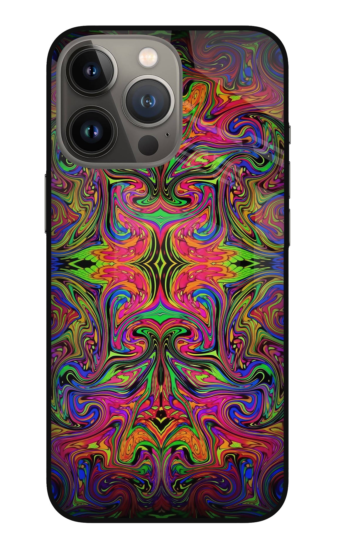 Psychedelic Art iPhone 13 Pro Glass Case