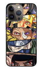 Naruto Character iPhone 13 Pro Glass Case Back Cover by Casekaro