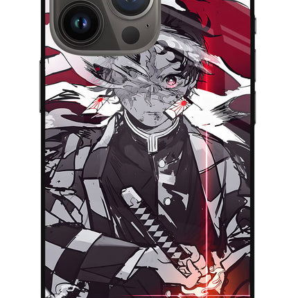 Demon Slayer iPhone 13 Pro Glass Case Back Cover by Casekaro