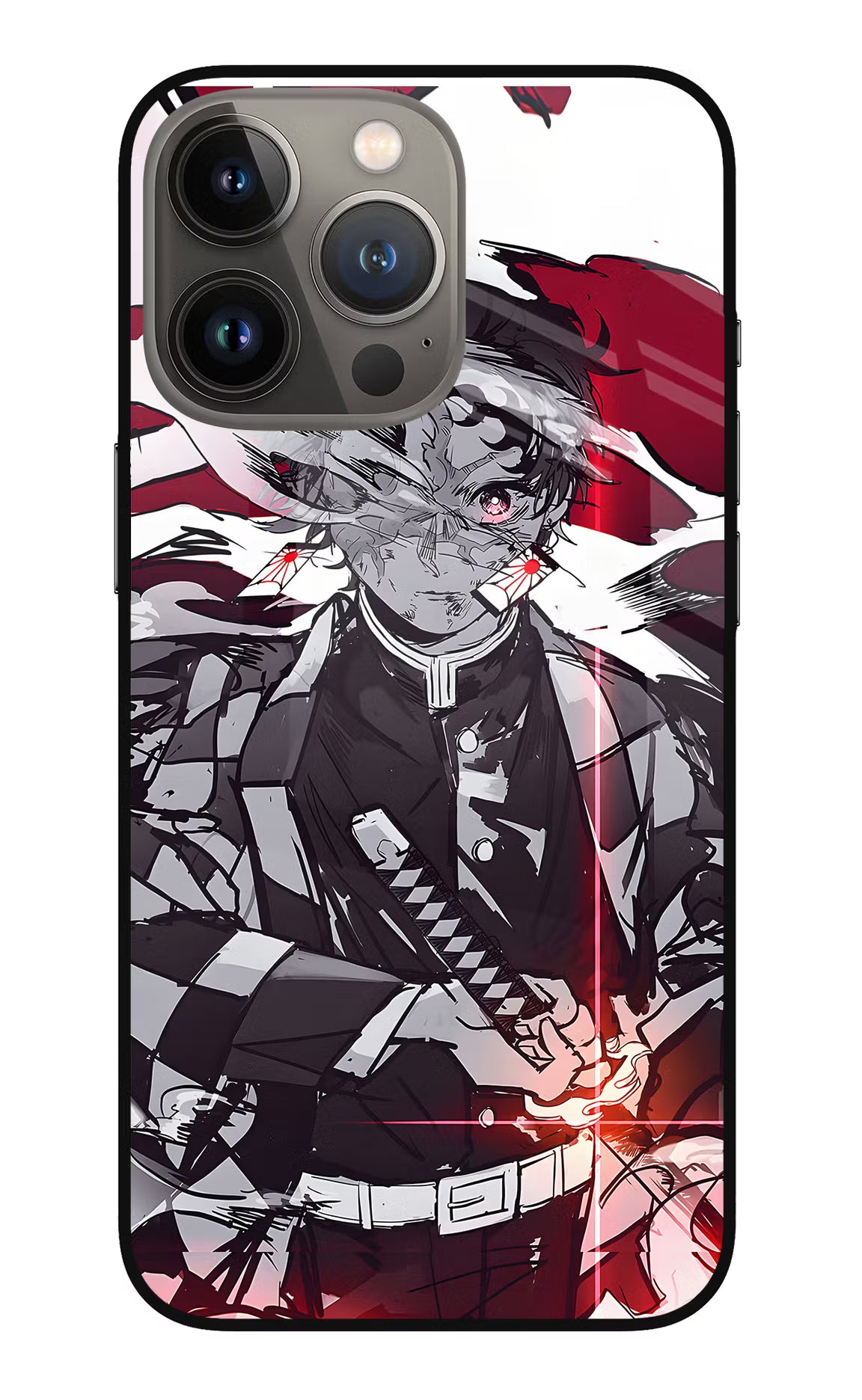 Demon Slayer iPhone 13 Pro Glass Case Back Cover by Casekaro