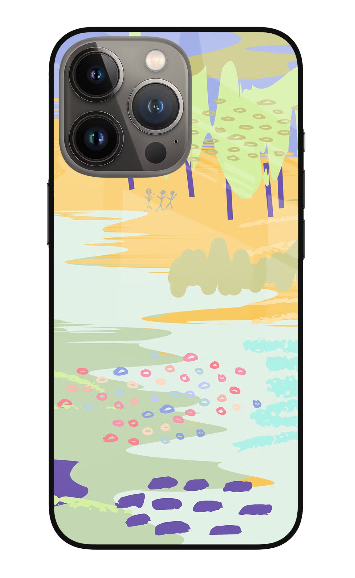 Scenery iPhone 13 Pro Glass Case Back Cover by Casekaro