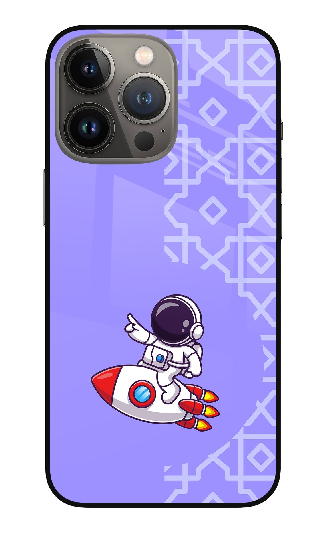 Cute Astronaut iPhone 13 Pro Glass Case