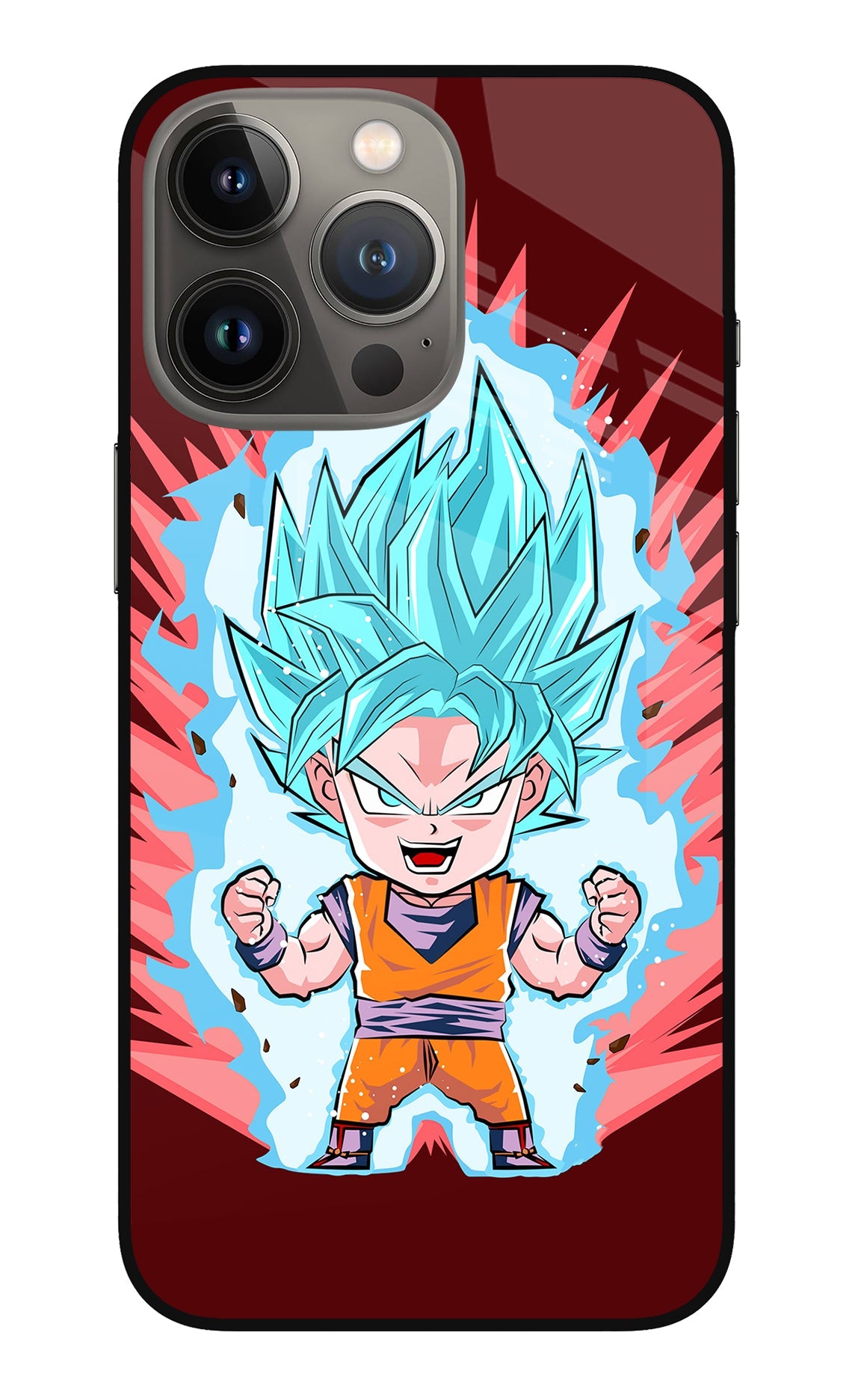 Goku Little iPhone 13 Pro Glass Case