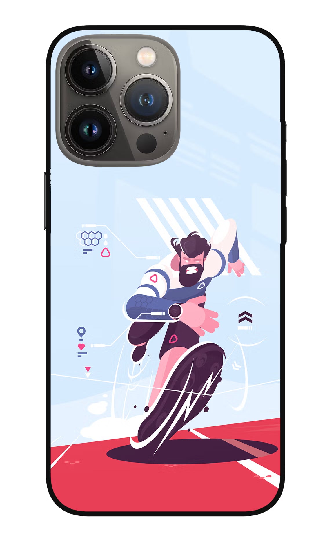 Run Pro iPhone 13 Pro Glass Case Back Cover by Casekaro