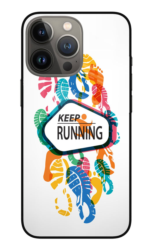 Keep Running iPhone 13 Pro Glass Case