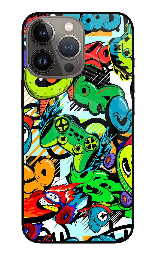 Game Doodle iPhone 13 Pro Glass Case