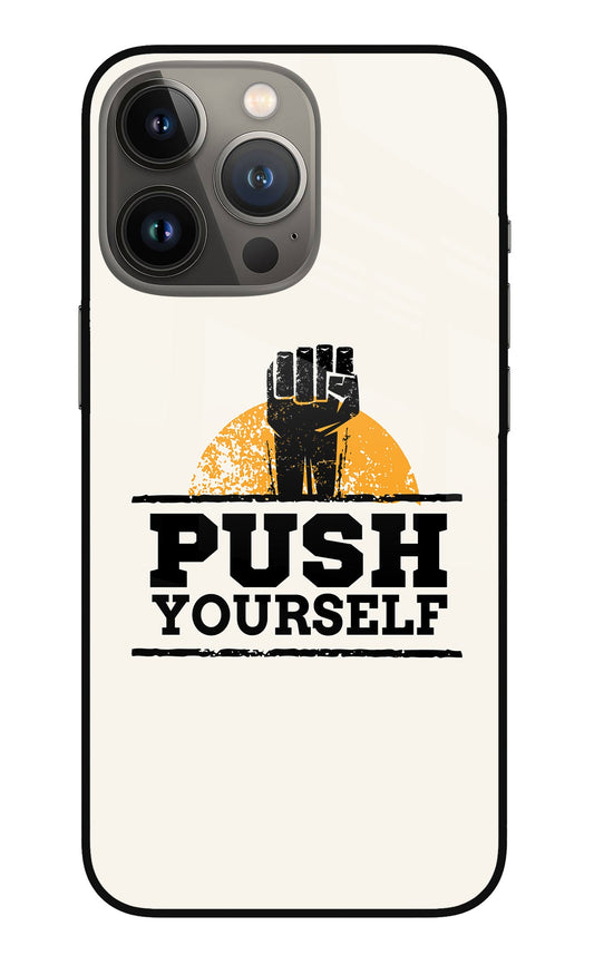 Push Yourself iPhone 13 Pro Glass Case