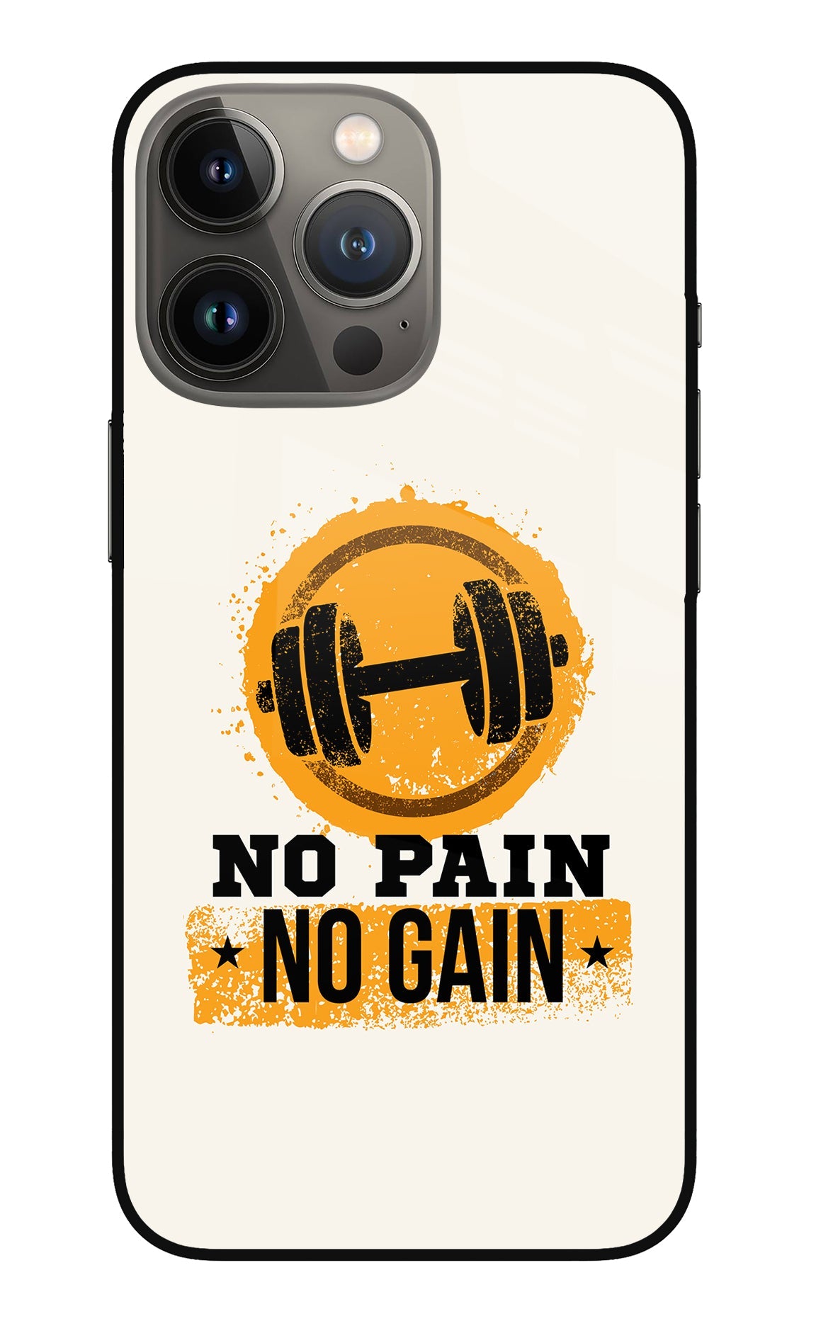 No Pain No Gain iPhone 13 Pro Back Cover