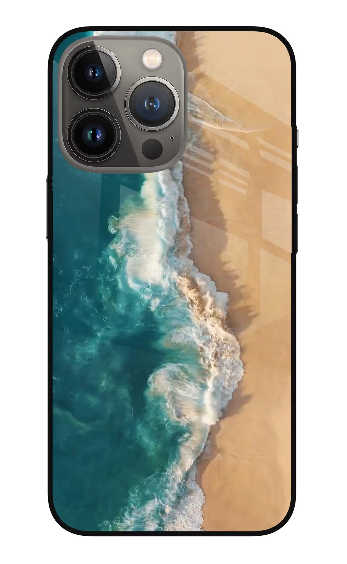 Ocean Beach iPhone 13 Pro Glass Case Back Cover by Casekaro