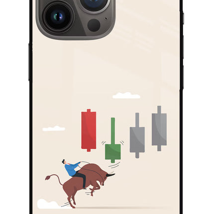 Bull Trading Momentum iPhone 13 Pro Glass Case