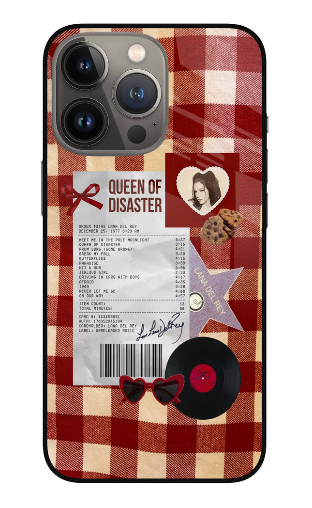 Queen of Disaster iPhone 13 Pro Glass Case