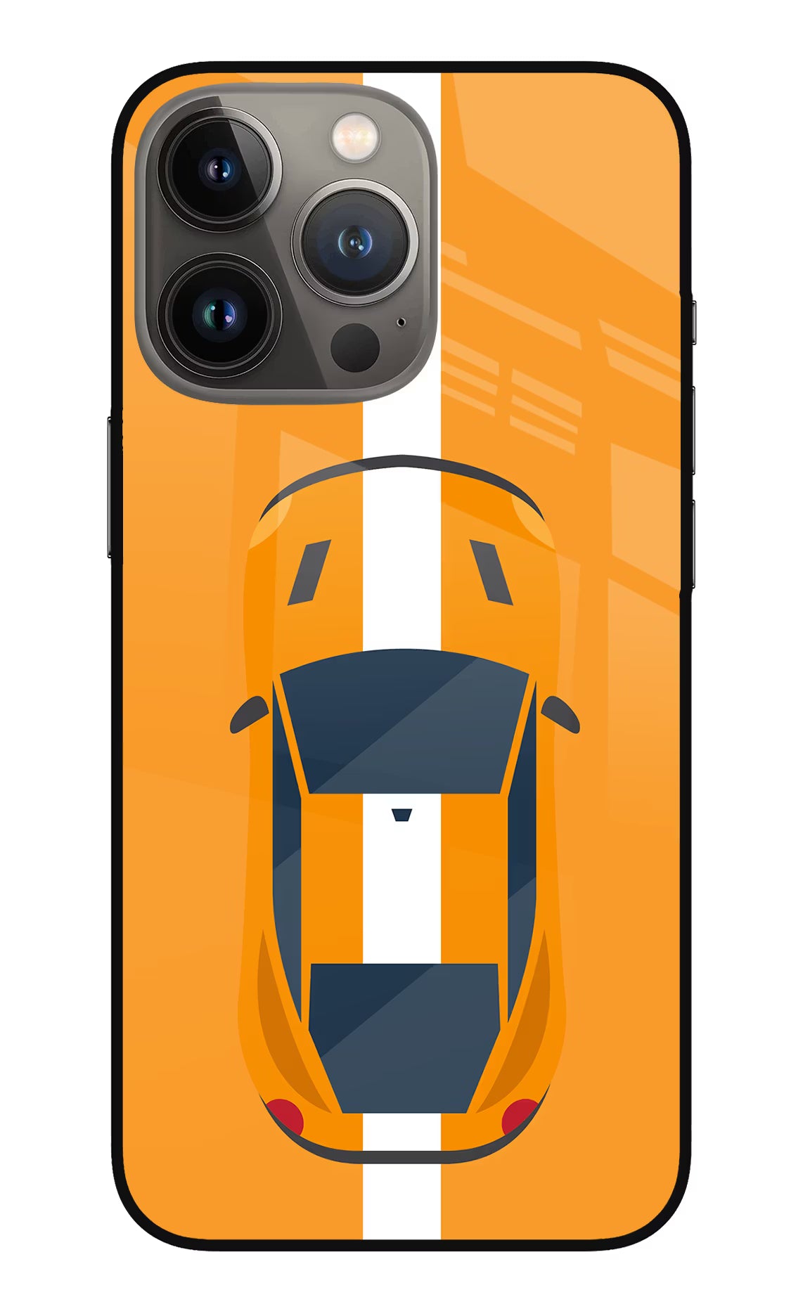 Highway Pursuit iPhone 13 Pro Glass Case Back Cover by Casekaro