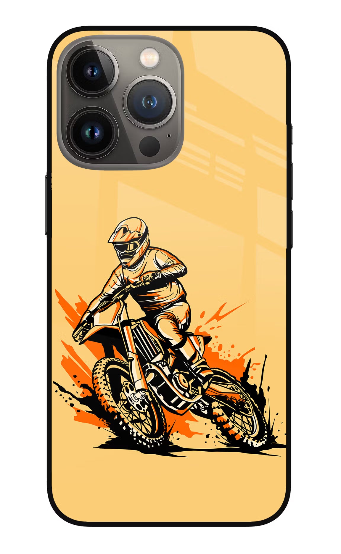 Off-Road Fury iPhone 13 Pro Glass Case Back Cover by Casekaro