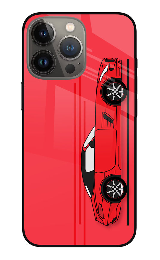 Red Velocity iPhone 13 Pro Glass Case