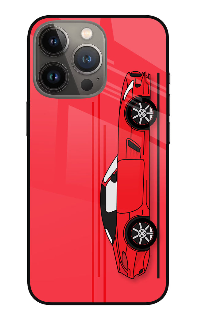 Red Velocity iPhone 13 Pro Glass Case