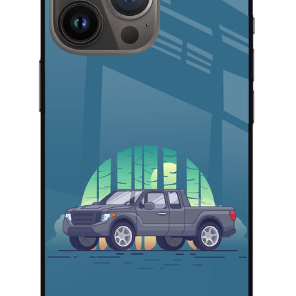 Retro Garage Vibe iPhone 13 Pro Glass Case