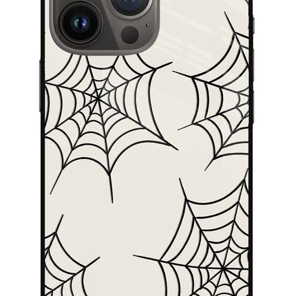 Spider Web iPhone 13 Pro Glass Case