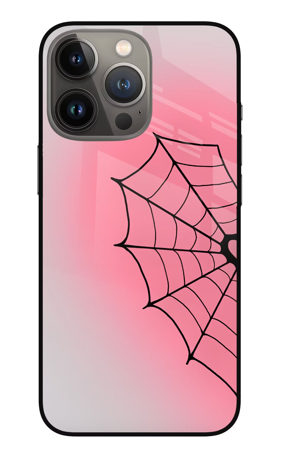 Pink Web iPhone 13 Pro Glass Case
