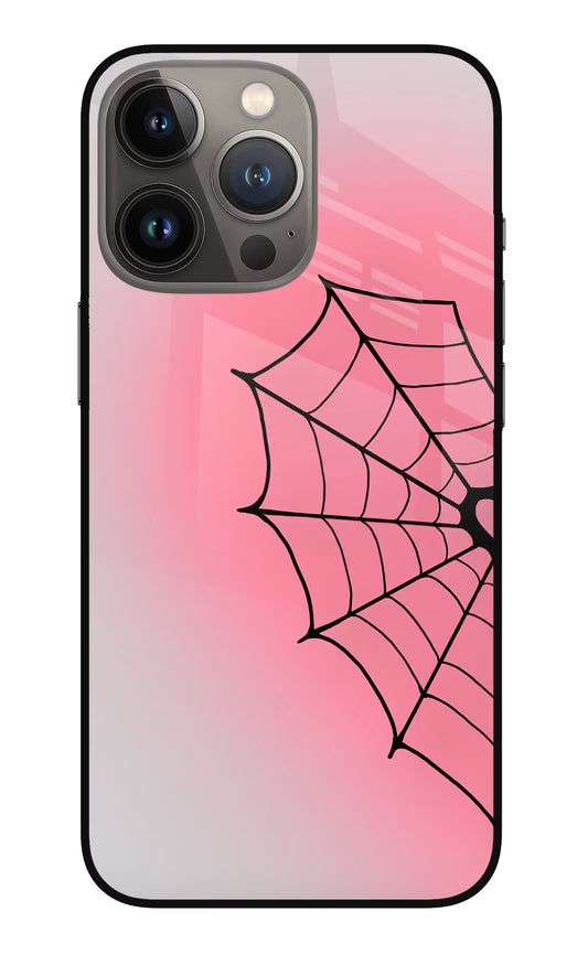 Pink Web iPhone 13 Pro Glass Case