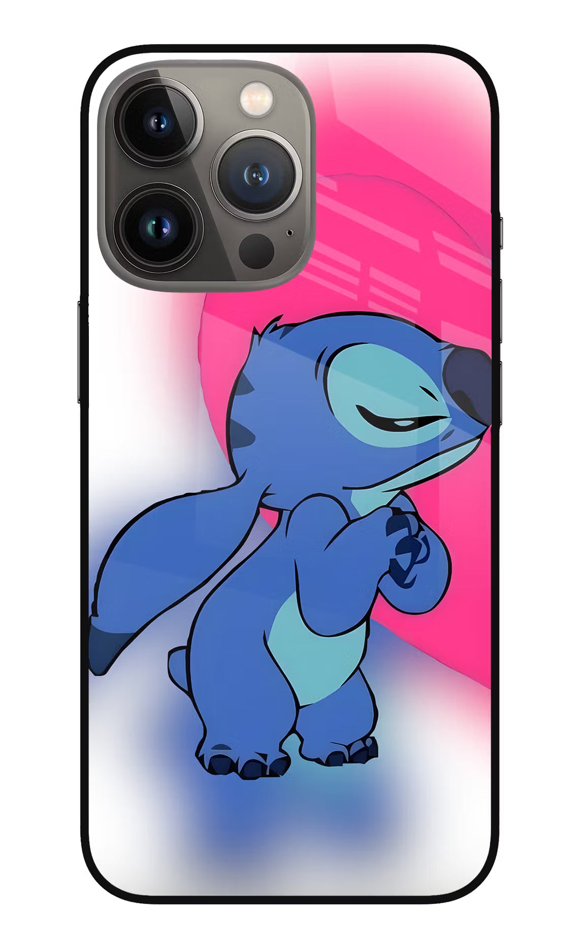 Stitch Hug iPhone 13 Pro Glass Case