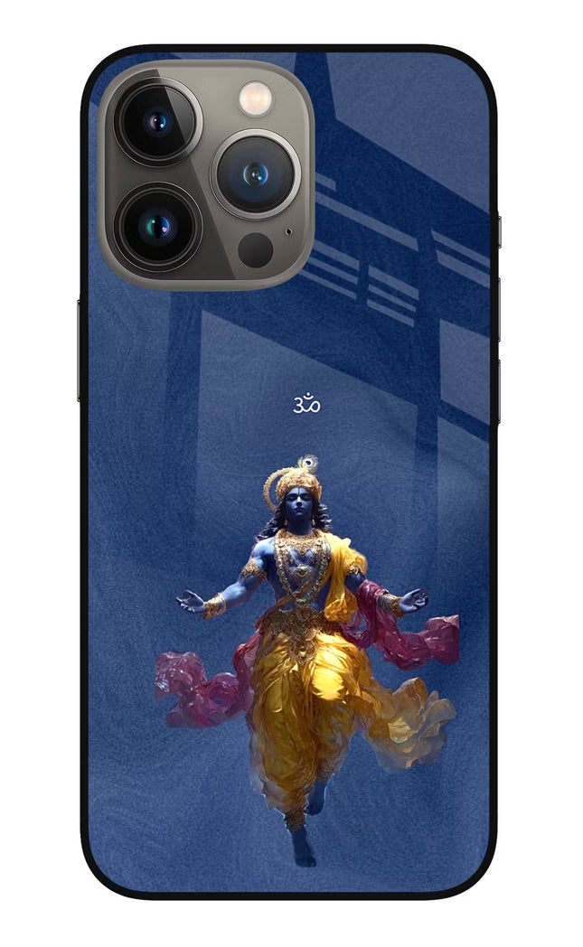 Cosmic Krishna iPhone 13 Pro Glass Case