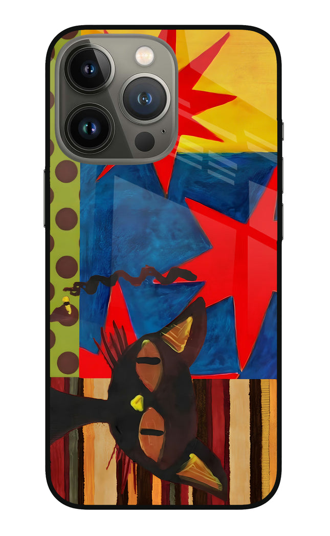 Pop Cat iPhone 13 Pro Glass Case