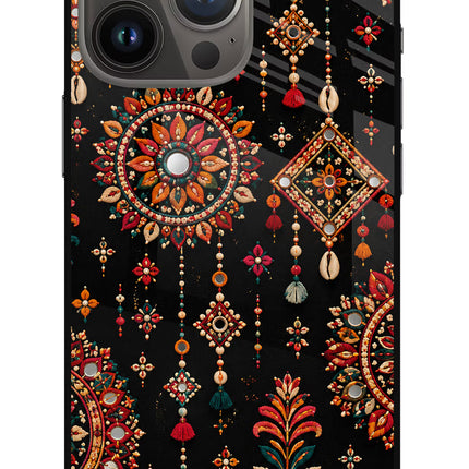 Boho Noir iPhone 13 Pro Glass Case