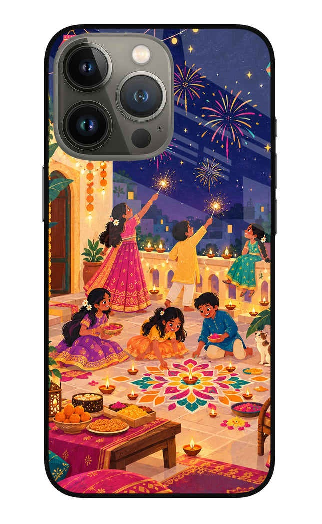 Diwali Night iPhone 13 Pro Glass Case